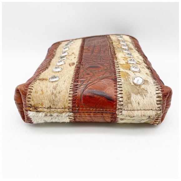 Raviani‎ Leather Croc Embossed Crossbody - Picture 7 of 9